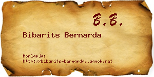 Bibarits Bernarda névjegykártya